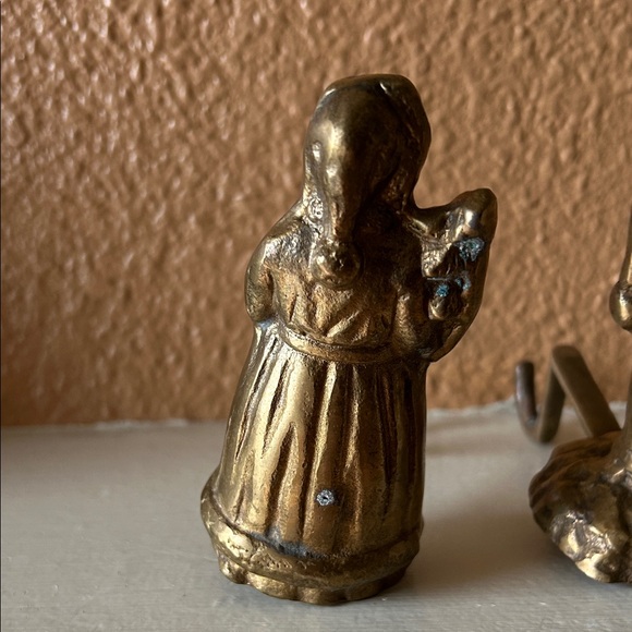 Vintage Solid Brass Stocking Holders - Picture 9 of 10